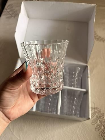 mucru qablari: Stəkanlar, rəng - Ağ, Şüşə, 6 ədədli dəst, 300 ml — 2