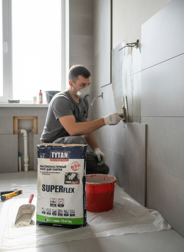 кафельной клей: Высокоэластичный клей для плитки Tytan Professional SuperFlex