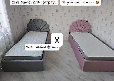 - Yeni model tək nəfərlik çarpayı - Başlıq: qabıq/waffle dizaynlı