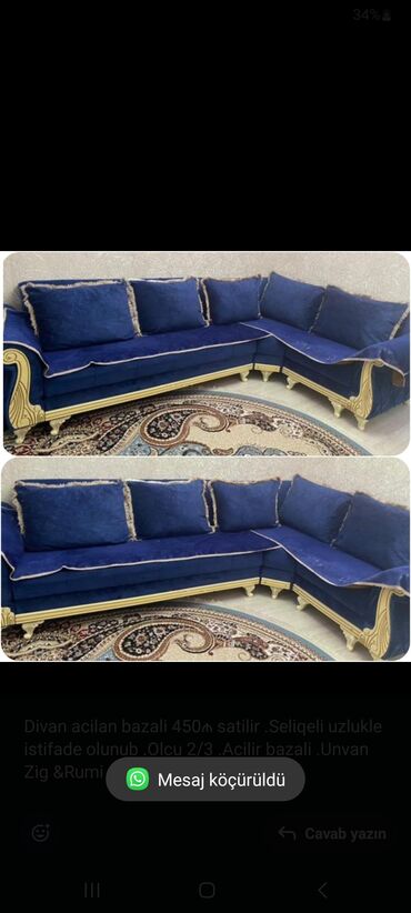 hasar uzlukleri: Künc divan