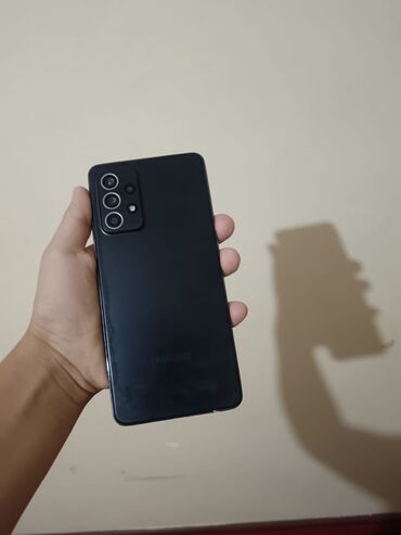 часы на телефон fly: Samsung Galaxy A52, 256 GB, rəng - Qara, Barmaq izi