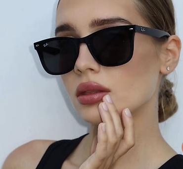 для слепых: Солнцезащитные очки очки, Ray-Ban, Унисекс, Вайфареры, Линзы поляризованные, Новый — 2