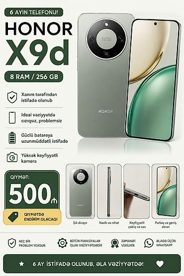 dubayski iphone 14 pro max: Honor X9d, 256 GB, rəng - Yaşıl — 3