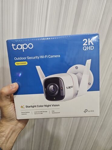 newtech kamera: Tapo C320ws Original! Bağlı qutuda! outdoor. həyətə, qaraja, küçəyə