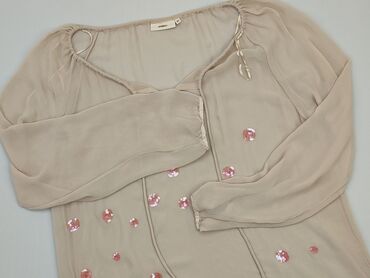 bluzki w kwiaty z bufiastymi rękawami: Bluzka Damska, XL, stan - Dobry