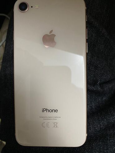 Apple iPhone: IPhone 8, 64 GB, Matte Gold, Zəmanət, Barmaq izi, Simsiz şarj