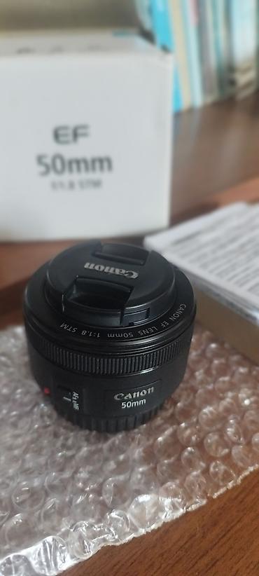 silver et ceken: Canon EF 50mm f/1.8 STM obyektiv. Yenidir, istifadə edilməyib — 2
