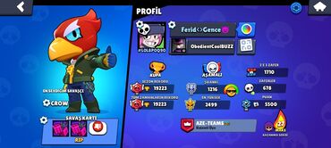 Digər: Brawl Stars oyun hesabı - Profil adı: Ferid<>Gence - Kupa — 1