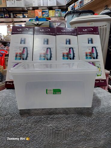 Yemək konteynerləri: Şəffaf plastik saxlama qutuları – qapaqlı və kilidli Məhsul təsviri — 19