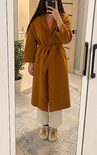 Жеке буюмдар: Женское пальто-халат в стиле oversize. - Цвет: тёплая — 1