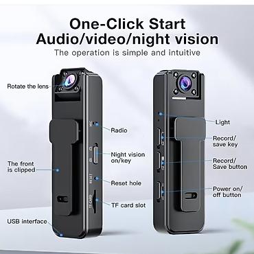 tank x: Çoxfunksiyalı Mini Kamera - FHD 1080P video çəkilişi və foto rejimi - — 4