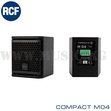 Динамиктер жана музыкалык борборлор: Настенный громкоговоритель RCF Compact M04 Black RCF COMPACT M04 -