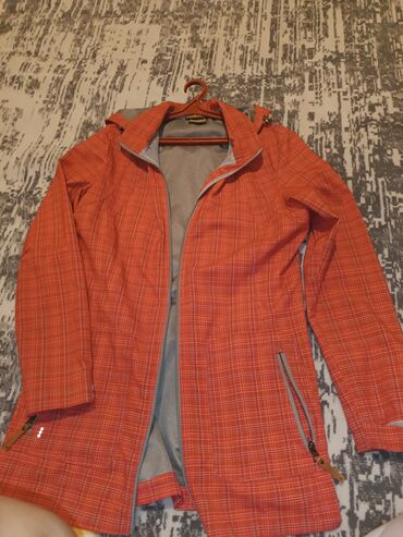 термо куртка женская: Ветровка, Осень-весна, С капюшоном, 5XL (EU 50)