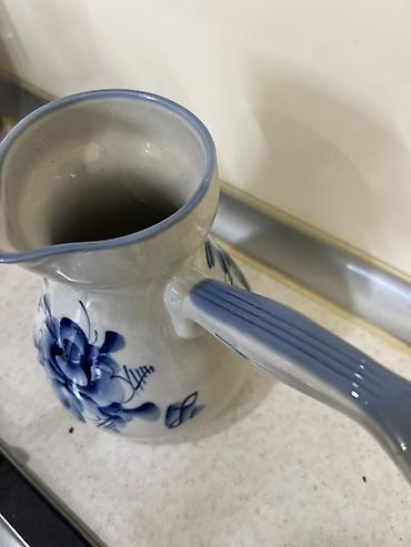 türk samavarı: Yeni, rəng - Ağ, Qəhvədan, Turka, Keramika, SSRİ — 5