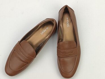 eleganckie bluzki damskie dla puszystych: Flat shoes for women, 38, Next, condition - Very good