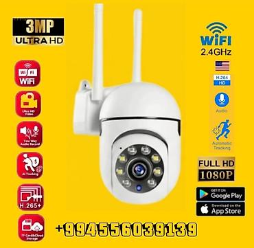 termal kamera: Kamera 3MP PTZ 1440P FHD Simsiz Təhlükəsizlik Kamerası ve 64 GB yadaş — 1