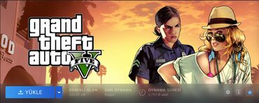 PS4 (Sony Playstation 4): Hesabın daxilində 6 oyun mövcuddur: 1) Grand Theft Auto V 2 )Red Dead