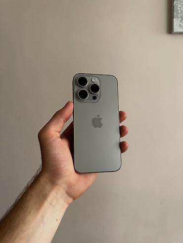 e88 pro: IPhone 15 Pro, Б/у, 256 ГБ, Natural Titanium, 81 % — 1