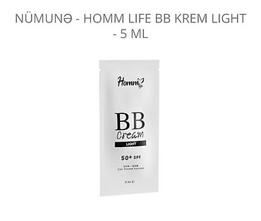 Kosmetika dəstləri: Homm Life məhsulları – seçmə çeşid 1) Nümunə – Homm Life BB Krem — 1