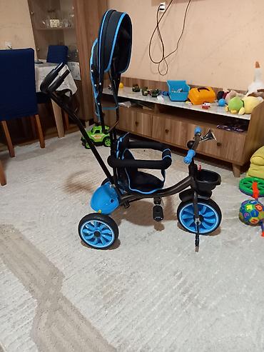 Uşaq velosipedləri: Uşaq üçtəkərli velosiped – itələmə tutacaqlı model 2-3 dəfə sürülüb — 3