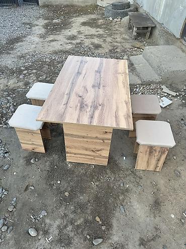 Столы: Кухонный стол, Новый, Прямоугольный, Нераскладной — 4