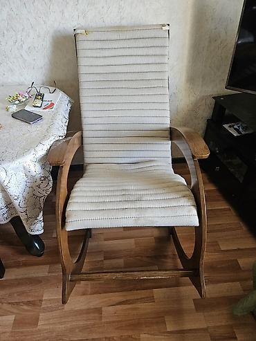 Кресла: Taxta yelləncək kreslo - Material: bərk taxta karkas, cilalanmış — 3