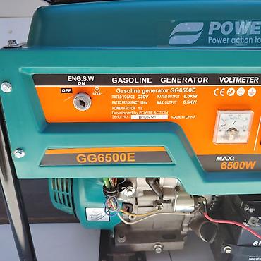 action: Power Action GG6500E benzinli generator - Maksimal güc: 6500W - — 5