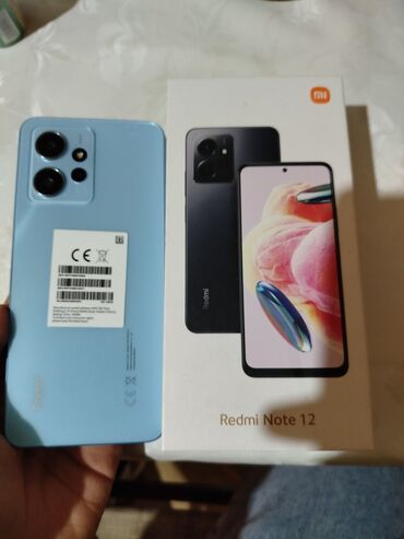 Xiaomi: Xiaomi Redmi Note 12, 128 GB, rəng - Mavi, 
 Barmaq izi, İki sim kartlı, Face ID