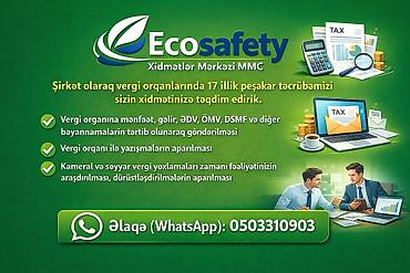 masaj səyyar: Ecosafety Xidmətlər Mərkəzi MMC – vergi xidmətləri - Vergi orqanına — 1