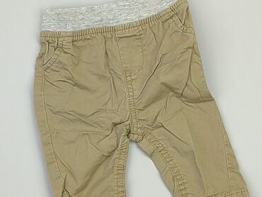 beżowe legginsy prążkowane: Niemowlęce spodnie materiałowe, 0-3 m, 56-62 cm, EarlyDays, stan - Dobry
