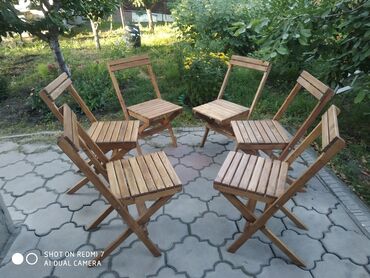 стол и стулья в аренду: Бакча эмерек комплекти, Отургучтар, Жыгач