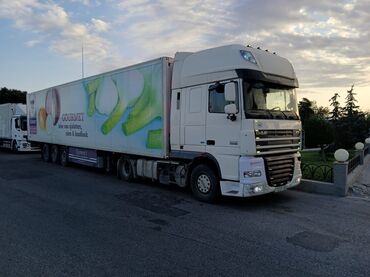 Tırlar: DAF XF traktor + soyuduculu yarımqoşqu - Marka/model: DAF XF (çekici) — 9