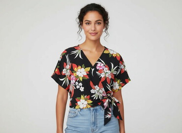 t shirty z piórami: Qed London, Women's blouse, size L