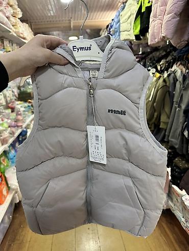 soft shell: Детский утеплённый жилет с капюшоном malt - Цвет: светло‑серый - Тип — 1