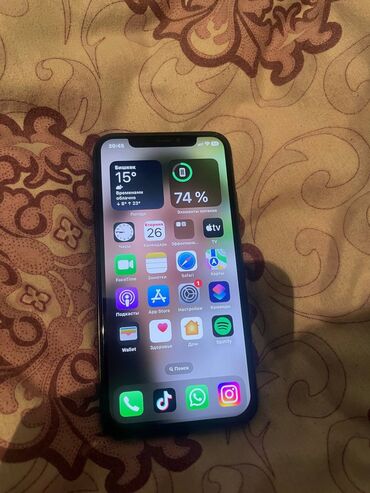 iphone 5 na zapchasti: IPhone X, Б/у, 64 ГБ, Черный, 79 %