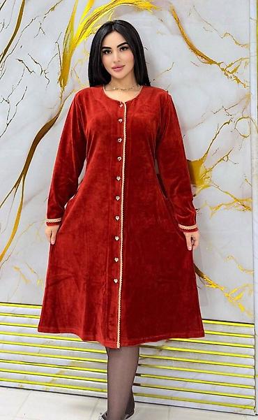 Пижамы: Теплая женская пижама в клетку (комплект из 2 предметов) - Верх — 10