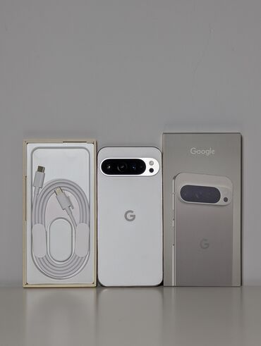пиксель 3: Google Pixel 9 Pro XL, Колдонулган, 256 ГБ, түсү - Ак, 1 SIM, eSIM