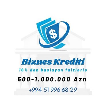 Başqa xidmətlər: Biznesinizi bizimle inkishaf etdirin! 16 % dan bashlayan faizlerle