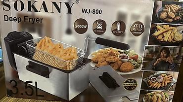 afon 9: SOKANY WJ-800 dərin yağda qızartma aparatı - Güc: 2000W - Tutum: 3.5 — 3