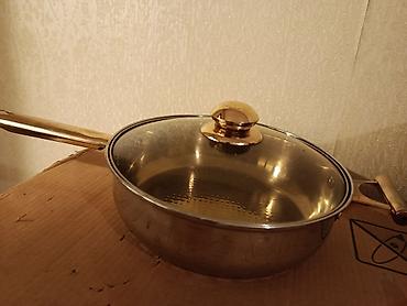 tava soba: Tava, rəng - Qızılı, Paslanmayan polad — 2
