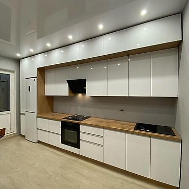 silver kitchen: Кухонный гарнитур, Новый, цвет - Белый, МДФ, Бесплатная доставка — 1
