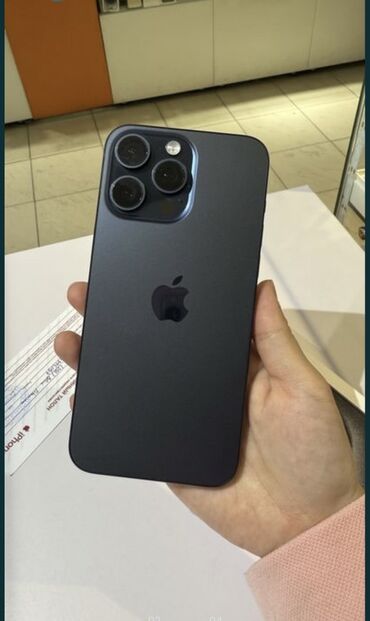 айфон 15 про макс 1 тб цена бишкек: IPhone 15 Pro Max, Колдонулган, 256 ГБ, Кабель, Куту, 80 %