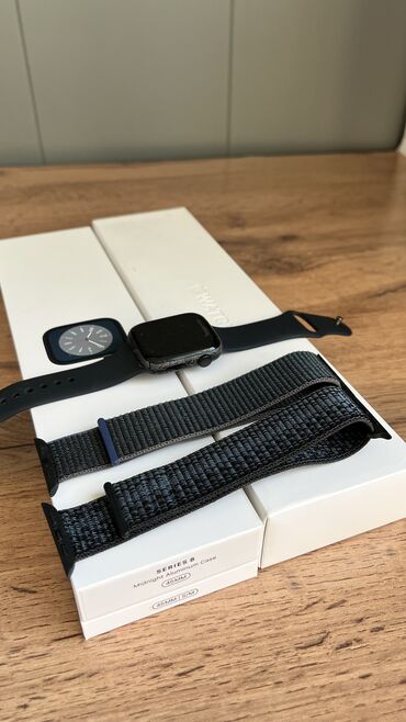 литий титанат: Продаю! Apple Watch 8 на 45 mm, АКБ 97%. Цвет темно-синий. В отличном