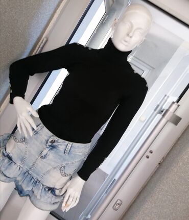 Rolke: S (EU 36), Pamuk, bоја - Crna — 3