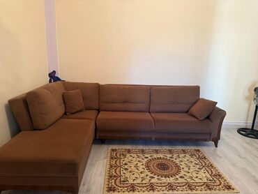 Ev üçün dekor: Künc divan, İşlənmiş, Bazalı