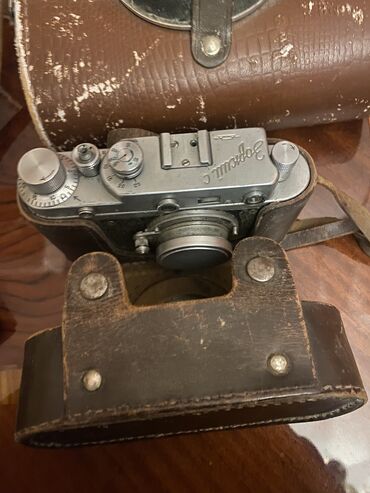 stativ fotoaparat: Antikvar fotoaparat Zorkiy-C obyektiv industral.Луч61 işiq,əlave