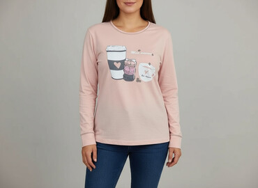 c a bluzka z długim rękawem: Women's blouse, size XL