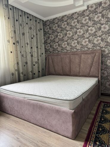 беби фокс шоколад цена бишкек: Мягкая кровать Queen Size с высоким изголовьем станет центральным