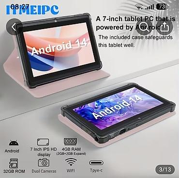 22 ekran monitor: Teze pakofka heç işlənməyibAndroid 14 planşet – 7 düym IPS HD ekranlı — 3