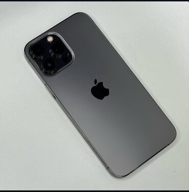 Apple iPhone: IPhone 13 Pro Max, Б/у, 128 ГБ, Graphite, Защитное стекло, Чехол, 85 %